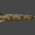 rocket explodes in germany 3d model