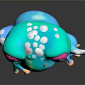 Frog Poison Frog Game Frog Reptile Cold Blooded Animal Reptile 3d model