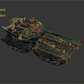 Modern Sci-Fi Tank Cartoon Tank Sci-Fi Vehicle Sci-Fi Chariot 3d model