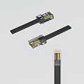 Modern data line 3d model