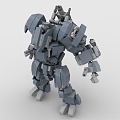 LEGO Toy Gundam Robot Transformers 3d model