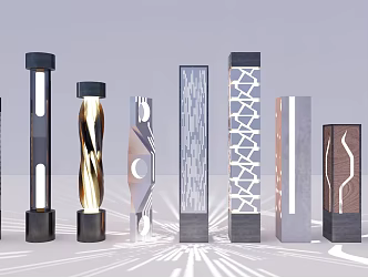 Modern Landscape Lights Landscape Lights Garden Lights Lawn Lights Outdoor Lights Decorative Lights 3d model