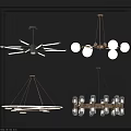 Modern Contemporary Chandelier Designs with Geometric Shapes Glass Globes and Crystal Elements for Interior Decoration