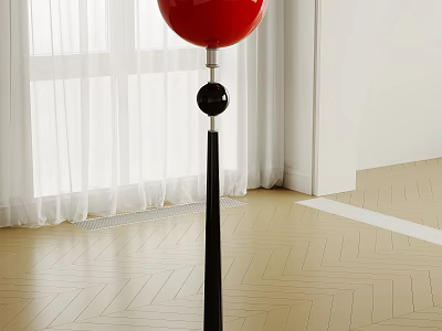 Bauhaus Floor Lamp Minimalist Metal Floor Lamp Dopamine Color Floor Lamp Ball Lamp Retro Floor Lamp Floor Lamp Art Floor Lamp Bauhaus Ornaments 3d model