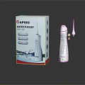 RAPIDO Water Flosser WF260 White Design With Packaging And Nozzle Accessory 3d model