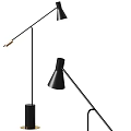 Modern Floor Lamps With Black Shades And Metal Stands For Contemporary Home Decor