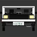 Black And White Low Poly Style Car 3D Model With Simple Design