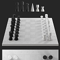 Chess table chessboard 3d model