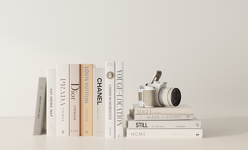 Modern Book Ornaments Combination 3d model