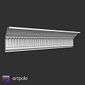 Elegant White Fluted Architectural Molding With Smooth Surface For Interior Decor