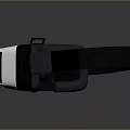 White And Black VR Headset With Ergonomic Headband Electronic Device Design