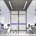 Modern Combat Command Room 3d model