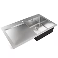 Stainless Steel Single Bowl Kitchen Sink With Drainer And Modern Design