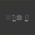 Detailed Multi Story Building Models With Brick Structure Balconies And Different Exteriors