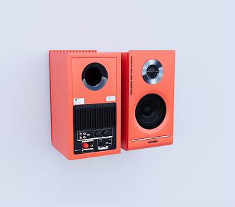 Modern Nordic Internet Red Audio 3d model