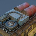 doomsday chariot wasteland car doomsday vehicle 3d model