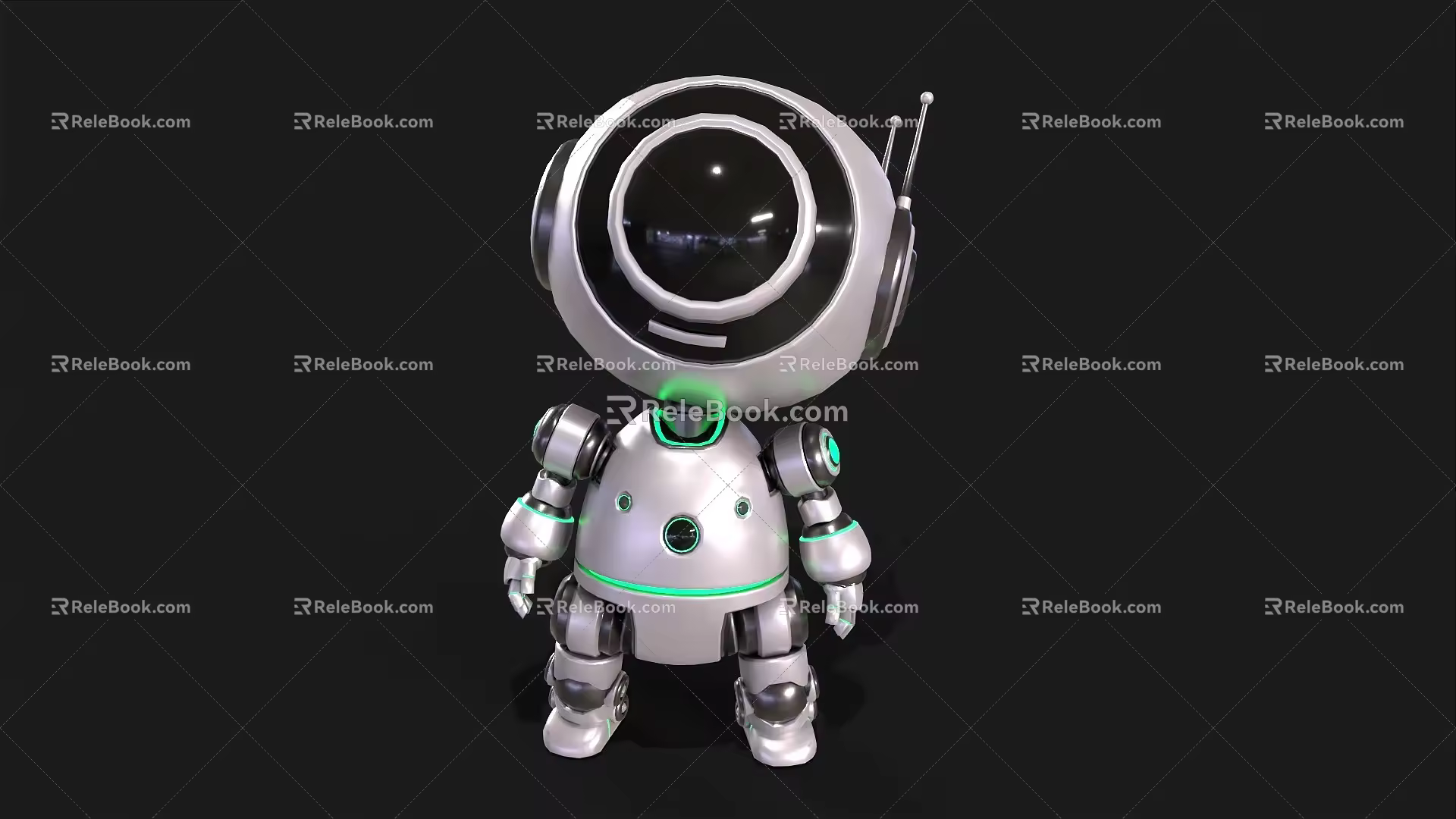 Cute robot science fiction robot cartoon robot intelligent robot small robot 3d model