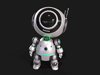 Cute robot science fiction robot cartoon robot intelligent robot small robot 3d model