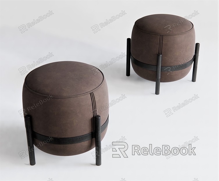 Modern Sofa Stool Low Stool Leather Stool Ottoman model