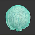 Decorative Sphere With Blue And White Plant Pattern For Home Decoration