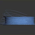 Blue Filament Wrapped On Gray Spool For 3D Printing Daily Supplies