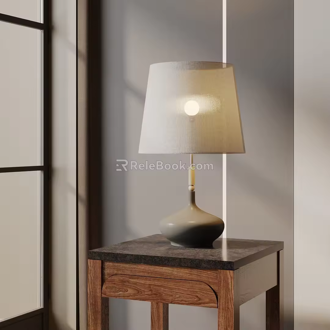 Modern table lamp 3d model