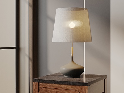 Modern table lamp 3d model