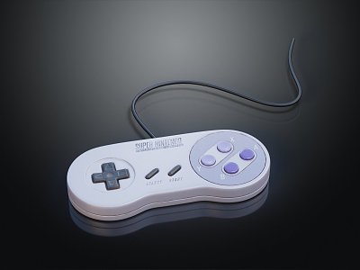 Modern Gamepad Game Accessories 3d model