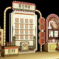 Snow Beer Classic Display With Signage Crates Bottles And Retro Setup