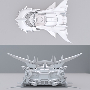 Game QQ flying car skin design 3d model