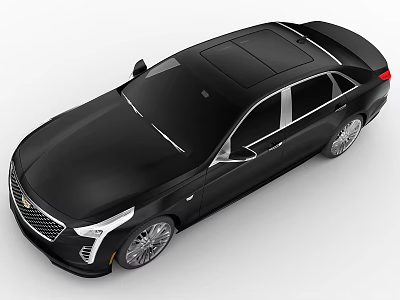 2022 Cadillac CT6 without interior 3d model