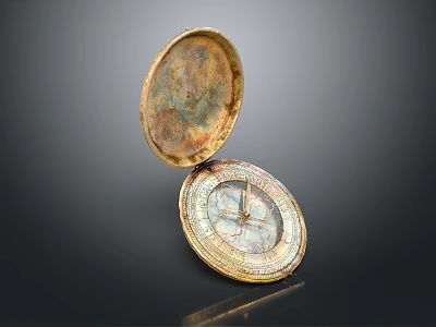 Modern Pocket Watch Mechanical Pocket Watch Old Pocket Watch 3d model