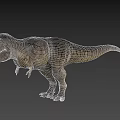 Realistic 3D Tyrannosaurus Rex Model With Open Mouth And Sharp Teeth