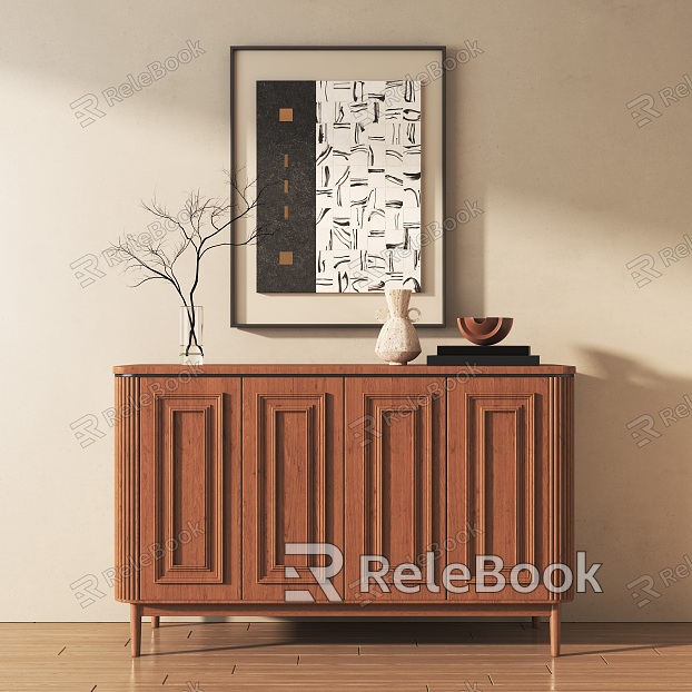 New Chinese-style Entrance Cabinet model