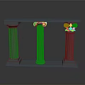 Columns Stone Columns Stone Columns Old Columns Roman Columns Roman Columns Classical Columns Greek Columns 3d model