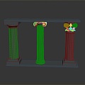 Columns Stone Columns Stone Columns Old Columns Roman Columns Roman Columns Classical Columns Greek Columns 3d model