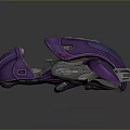 Purple Sci Fi Mechanical Device Showcasing Metallic Components And Futuristic Panel Design