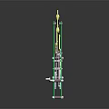 Yellow Climbing Doll On Green Mechanical Structure With Gear Mechanism