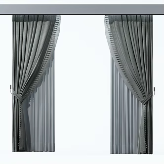 Curtains 3d model