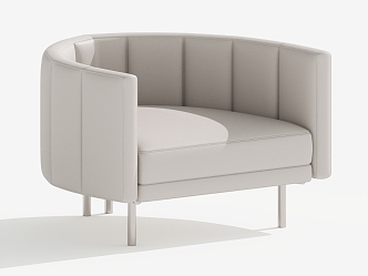 Single sofa single chair leisure chair 3d model