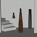 Modern lighting combination floor lamp 3d model