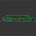 Green Vintage Wooden Swing Door with Classic Panel Design and Natural Texture
