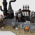 LEGO Toy Blocks Game Scene Blacksmith Shop 3d model