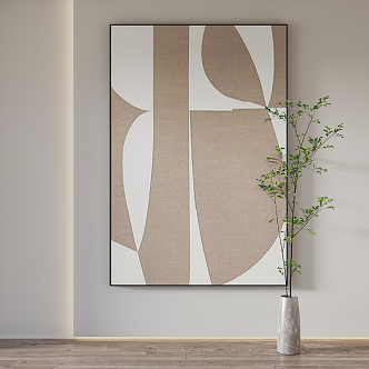 Quiet abstract paintings 3d model