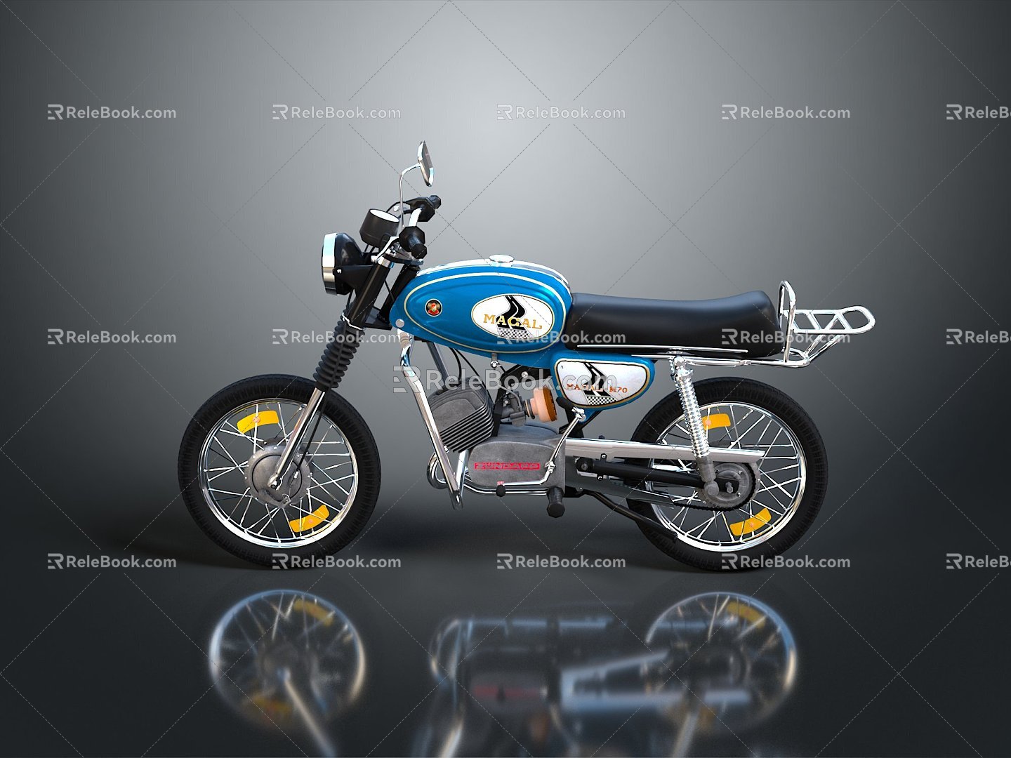 Motorcycle Two-wheeled Motorcycle Cross-country Motorcycle Road Race Motorcycle Motor Vehicle Transport 3d model