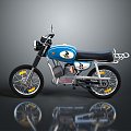 Motorcycle Two-wheeled Motorcycle Cross-country Motorcycle Road Race Motorcycle Motor Vehicle Transport 3d model