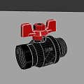 Brass Ball Valve With Red Handle For Industrial Plumbing Applications