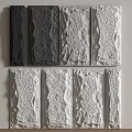 Textured Wall Panels With Dark And Light Color Designs For Interior Decor
