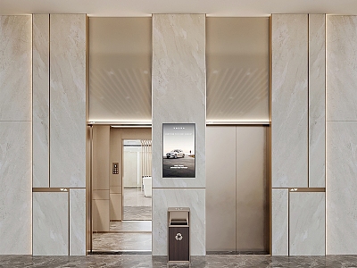 Elevator hall model