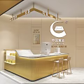 China Gold Jewelry Store With Elegant Storefront And Gold Display Counters